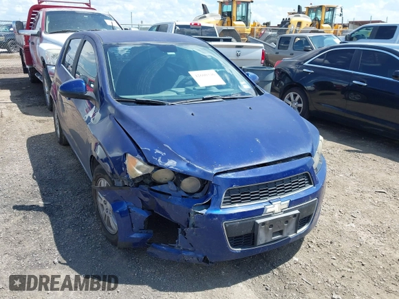 2012 Chevrolet Sonic LT with VIN 1G1JC6SH6C4222680, listed as a IAAI auction lot 42600346 with 82,421 mi miles and . Bid and sale history available at DreamBid. Image 1.