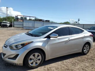 2016 Hyundai Elantra Limited with VIN KMHDH4AE3GU587417, listed as a Copart auction lot 85444124 with 51,265 mi miles and Salvage Title. Bid and sale history available at carsss.com. Image 1.