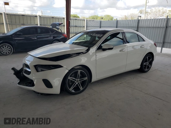 2021 Mercedes-Benz A 220 with VIN W1K3G4EBXMJ309829, listed as a Copart auction lot 55220735 with 30,608 mi miles and Non repairable. Bid and sale history available at DreamBid. Image 1.