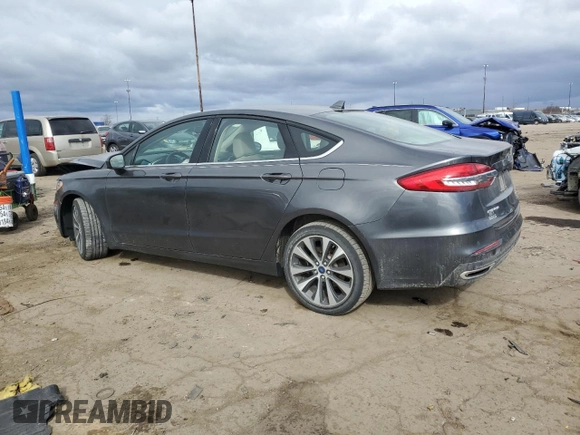 2020 Ford Fusion SE with VIN 3FA6P0T99LR261024, listed as a Copart auction lot 52929595 with 55,555 mi miles and Non repairable. Bid and sale history available at DreamBid. Image 2.