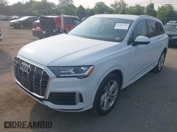 2022 Audi Q7 Premium Plus with VIN WA1LJBF70ND014081, listed as a IAAI auction lot 42403771 with 20,073 mi miles and . Bid and sale history available at DreamBid. Image 2.