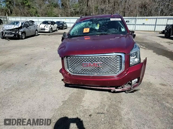2016 GMC Yukon Denali with VIN 1GKS1CKJ3GR394861, listed as a Copart auction lot 47296535 with 0 mi miles and Salvage Title. Bid and sale history available at carsss.com. Image 12.