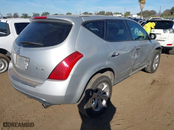 2006 Nissan Murano SL with VIN JN8AZ08W06W517392, listed as a IAAI auction lot 41419047 with 131,906 mi miles. Bid and sale history available at carsss.com. Image 4.