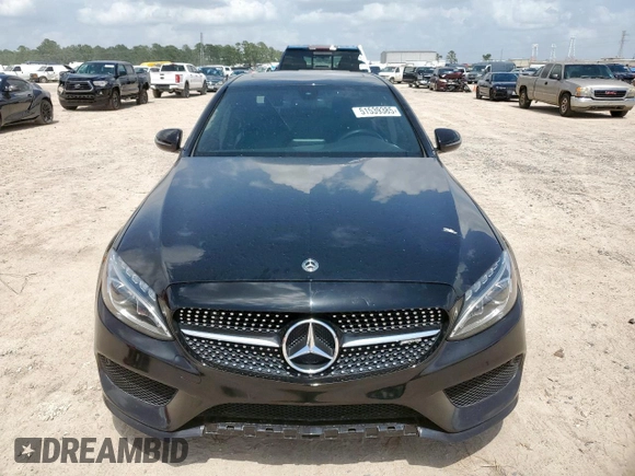 2018 Mercedes-Benz C 43 AMG with VIN 55SWF6EB2JU257667, listed as a Copart auction lot 51539385 with 48,258 mi miles and Salvage title. Bid and sale history available at DreamBid. Image 5.
