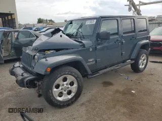 2008 Jeep Wrangler Unlimited Sahara with VIN 1J4GA59138L505409, listed as a Copart auction lot 61138025 with 147,129 mi miles and Salvage title. Bid and sale history available at DreamBid. Image 1.