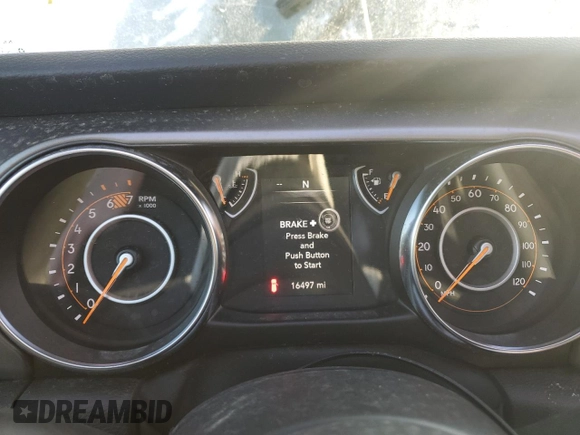 2023 Jeep Wrangler Sport Altitude with VIN 1C4HJXDN2PW569826, listed as a Copart auction lot 81825314 with 16,497 mi miles and Salvage Title. Bid and sale history available at DreamBid. Image 9.