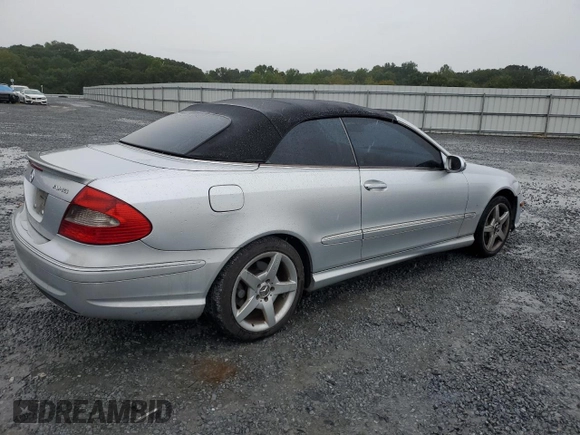 2006 Mercedes-Benz CLK-Class 5.0L with VIN WDBTK75G66T057024, listed as a Copart auction lot 71593374 with 166,447 mi miles and Salvage Title. Bid and sale history available at carsss.com. Image 3.