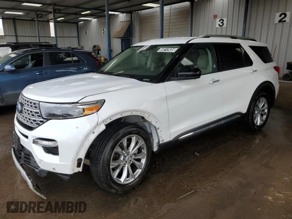 2023 Ford Explorer Limited with VIN 1FMSK8FH2PGB25058, listed as a Copart auction lot 49212935 with 44,051 mi miles and Salvage Title. Bid and sale history available at carsss.com. Image 1.