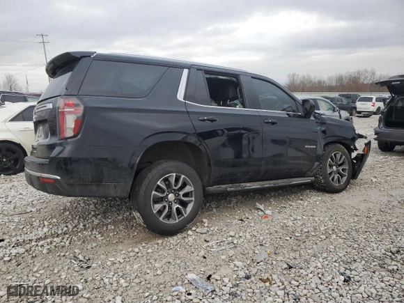 2021 Chevrolet Tahoe LS with VIN 1GNSKMKD8MR191699, listed as a Copart auction lot 84043944 with 0 mi miles and Salvage Title. Bid and sale history available at carsss.com. Image 3.