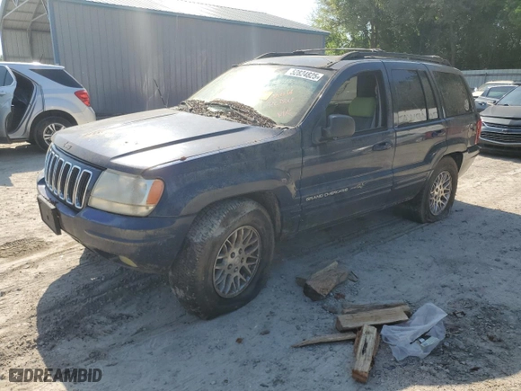 2003 Jeep Grand Cherokee Limited with VIN 1J8GW58N63C592607, listed as a Copart auction lot 52824825 with 0 mi miles and Clean Title. Bid and sale history available at carsss.com. Image 1.