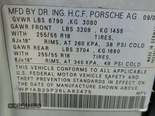 2006 Porsche Cayenne S with VIN WP1AB29P36LA62475, listed as a Copart auction lot 53985695 with 211,588 mi miles and Clean Title. Bid and sale history available at carsss.com. Image 13.