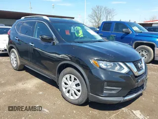 2017 Nissan Rogue SV with VIN 5N1AT2MT1HC772752, listed as a IAAI auction lot 41966884 with 102,314 mi miles. Bid and sale history available at carsss.com. Image 1.