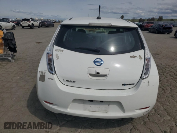 2013 Nissan LEAF SL with VIN 1N4AZ0CP7DC417158, listed as a Copart auction lot 52083325 with 60,595 mi miles and Clean title. Bid and sale history available at DreamBid. Image 6.