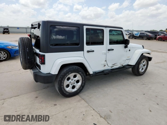 2014 Jeep Wrangler Unlimited Sahara with VIN 1C4BJWEG5EL309502, listed as a Copart auction lot 61804885 with 60,683 mi miles and Salvage title. Bid and sale history available at DreamBid. Image 3.