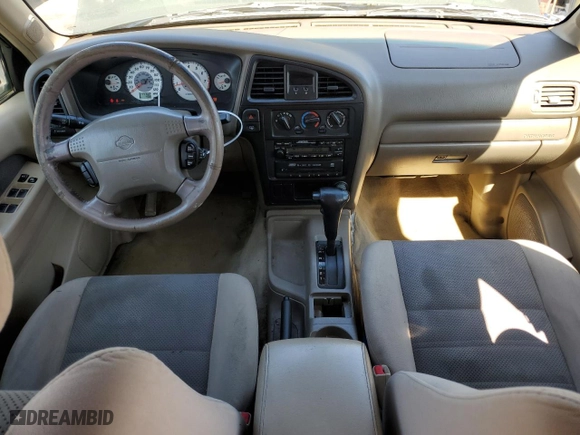 2001 Nissan Pathfinder LE with VIN JN8DR07XX1W514225, listed as a Copart auction lot 46362685 with 144,302 mi miles and Salvage Title. Bid and sale history available at carsss.com. Image 8.