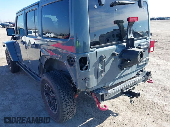 2015 Jeep Wrangler Unlimited Rubicon with VIN 1C4BJWFG7FL525724, listed as a IAAI auction lot 41394059 with 132,058 mi miles. Bid and sale history available at carsss.com. Image 6.