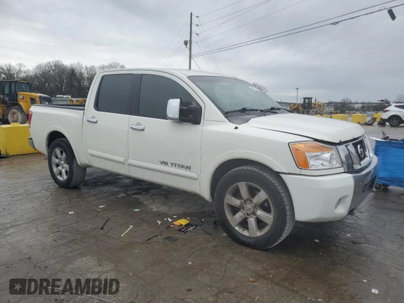 2009 Nissan Titan LE with VIN 1N6BA07D29N307293, listed as a Copart auction lot 42813355 with 259,046 mi miles and Salvage Title. Bid and sale history available at carsss.com. Image 4.