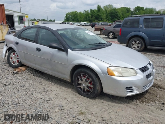 2004 Dodge Stratus SE z VIN 1B3EL36X74N266922, wystawiony jako IAAI lot #42092693 z przebiegiem 183 185 mil mil oraz . Historia ofert i sprzedaży dostępna na DreamBid. Obrazek 1.