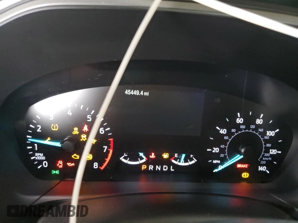 2020 Ford Escape S with VIN 1FMCU0F63LUB91080, listed as a Copart auction lot 43466605 with 45,449 mi miles and Salvage Title. Bid and sale history available at DreamBid. Image 9.