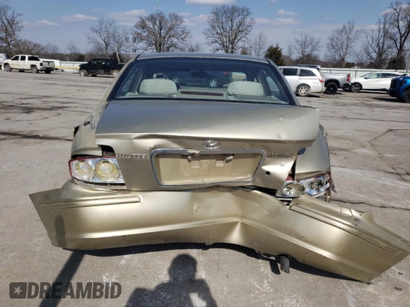2002 Hyundai Sonata with VIN KMHWF25S42A656824, listed as a Copart auction lot 46411645 with 194,814 mi miles and Salvage Title. Bid and sale history available at carsss.com. Image 6.