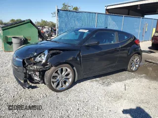 2015 Hyundai Veloster with VIN KMHTC6AD1FU220804, listed as a Copart auction lot 48349255 with 110,594 mi miles and Salvage Title. Bid and sale history available at carsss.com. Image 1.