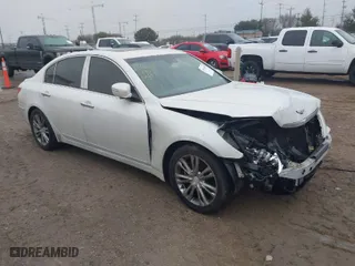 2010 Hyundai Genesis with VIN KMHGC4DEXAU093599, listed as a IAAI auction lot 41454858 with 1 mi miles. Bid and sale history available at carsss.com. Image 1.