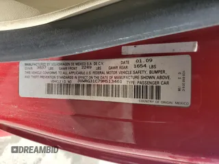 2009 Volkswagen Beetle S с VIN 3VWRG31C79M513461, выставлен на аукционе Copart как лот 54594295 с пробегом 50 414 миль миль и Списание • Salvage title. История ставок и продаж доступна на DreamBid. Изображение 12.