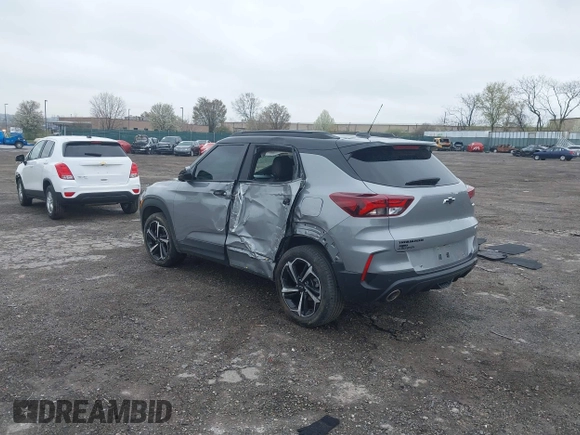 2023 Chevrolet TrailBlazer RS with VIN KL79MUSL3PB011922, listed as a IAAI auction lot 41943713 with 43,742 mi miles and . Bid and sale history available at DreamBid. Image 3.