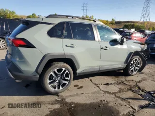2019 Toyota RAV4 Adventure with VIN 2T3J1RFV3KC008618, listed as a Copart auction lot 74594424 with 41,722 mi miles and Salvage title. Bid and sale history available at DreamBid. Image 3.