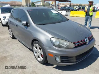 2010 Volkswagen GTI Driver's Edition with VIN WVWHD7AJXAW308041, listed as a IAAI auction lot 42625583 with 133,587 mi miles and . Bid and sale history available at DreamBid. Image 1.