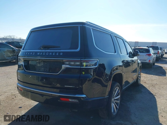 2022 Jeep Grand Wagoneer Series II with VIN 1C4SJVFJ6NS191874, listed as a IAAI auction lot 41141264 with 74,624 mi miles and . Bid and sale history available at DreamBid. Image 4.