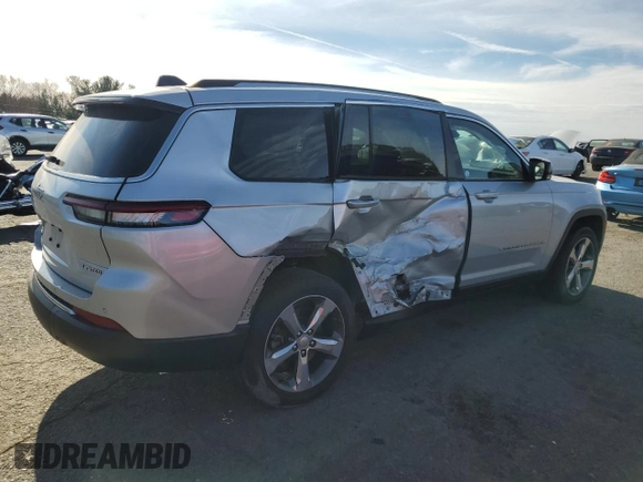 2021 Jeep Grand Cherokee Limited with VIN 1C4RJKBGXM8185112, listed as a Copart auction lot 81124324 with 72,742 mi miles and Salvage title. Bid and sale history available at DreamBid. Image 3.