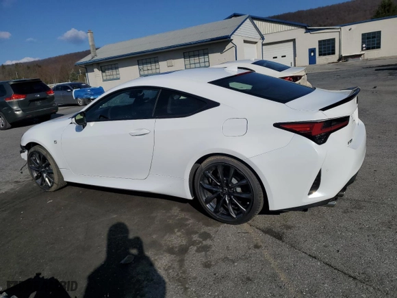 2019 Lexus RC with VIN JTHSZ5BC2K5009113, listed as a Copart auction lot 49695045 with 43,410 mi miles and Salvage Title. Bid and sale history available at carsss.com. Image 2.