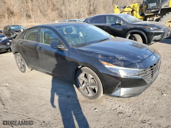 2021 Hyundai Elantra SEL with VIN 5NPLN4AG7MH035533, listed as a Copart auction lot 89397135 with 61,715 mi miles and Salvage Title. Bid and sale history available at carsss.com. Image 4.