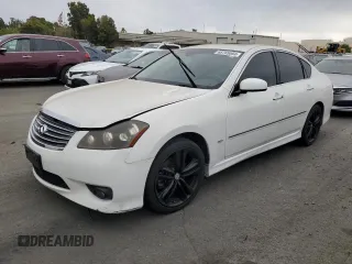 2008 Infiniti M with VIN JNKAY01E98M601353, listed as a Copart auction lot 68765094 with Not Provided miles and Salvage Title. Bid and sale history available at carsss.com. Image 1.