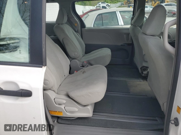 2012 Toyota Sienna with VIN 5TDZK3DC6CS244891, listed as a Copart auction lot 54442055 with 137,680 mi miles and Salvage title. Bid and sale history available at DreamBid. Image 11.