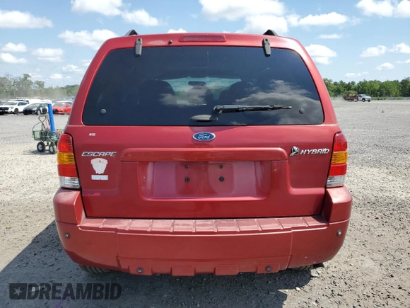 2007 Ford Escape Hybrid with VIN 1FMCU59H97KA39123, listed as a Copart auction lot 61621604 with 162,149 mi miles and Salvage Title. Bid and sale history available at carsss.com. Image 6.