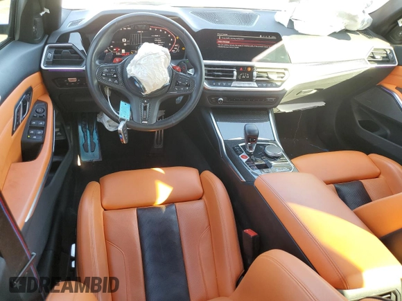 2022 BMW M3 Competition z VIN WBS33AY03NFL72105, wystawiony jako Copart lot #77904214 z przebiegiem 35 387 mil mil oraz Szkoda całkowita • Salvage title. Historia ofert i sprzedaży dostępna na DreamBid. Obrazek 8.