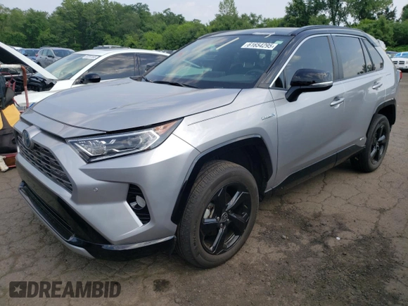 2021 Toyota RAV4 Hybrid XSE with VIN 4T3E6RFVXMU039871, listed as a Copart auction lot 61654295 with 30,775 mi miles and Salvage title. Bid and sale history available at DreamBid. Image 1.
