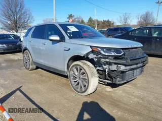 2020 Land Rover Discovery Sport SE with VIN SALCP2FX8LH839952, listed as a IAAI auction lot 41720431 with 66,772 mi miles. Bid and sale history available at carsss.com. Image 1.