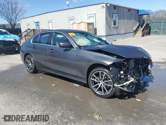 2022 BMW 3 Series 330i xDrive with VIN 3MW5R7J01N8C31647, listed as a Copart auction lot 51417365 with 0 mi miles and Salvage Title. Bid and sale history available at carsss.com. Image 4.
