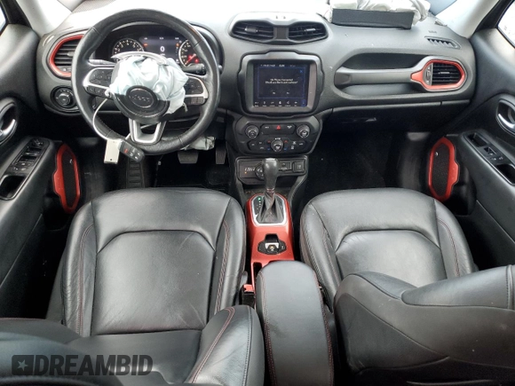 2018 Jeep Renegade Trailhawk with VIN ZACCJBCB3JPH19015, listed as a Copart auction lot 51107615 with 57,517 mi miles and Salvage title. Bid and sale history available at DreamBid. Image 8.