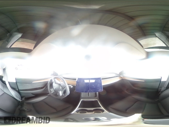 2025 Tesla Model Y Long Range with VIN 7SAYGDED2SF234388, listed as a Copart auction lot 47250965 with 3,702 mi miles and Salvage Title. Bid and sale history available at DreamBid. Image 12.