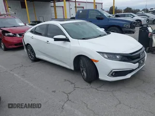 2019 Honda Civic Sedan EX with VIN JHMFC1F36KX006385, listed as a IAAI auction lot 41758211 with 89,666 mi miles. Bid and sale history available at carsss.com. Image 1.