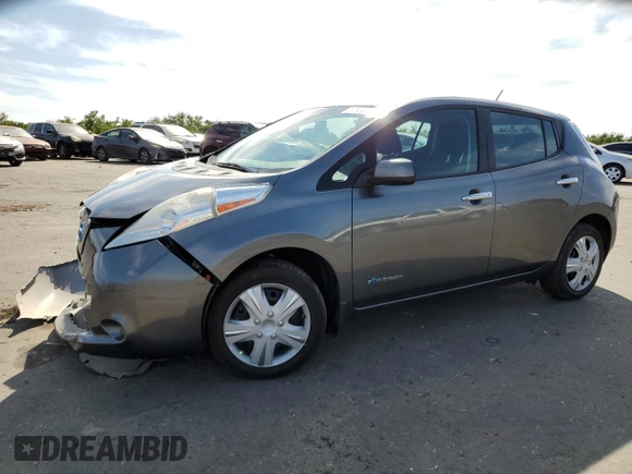 2015 Nissan LEAF SV with VIN 1N4AZ0CPXFC305330, listed as a Copart auction lot 57963873 with 42,073 mi miles. Bid and sale history available at carsss.com. Image 1.