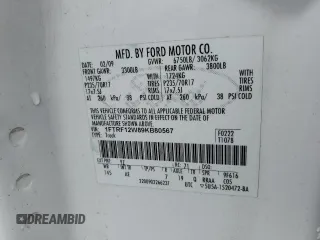 2009 Ford F-150 XL with VIN 1FTRF12W89KB80567, listed as a Copart auction lot 55315305 with 144,411 mi miles and Salvage Title. Bid and sale history available at carsss.com. Image 12.