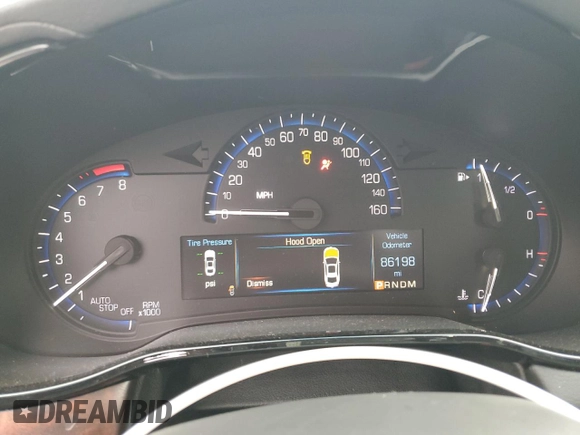 2016 Cadillac CTS Luxury Collection AWD with VIN 1G6AX5SX5G0196389, listed as a Copart auction lot 62308025 with 86,198 mi miles and Salvage title. Bid and sale history available at DreamBid. Image 9.