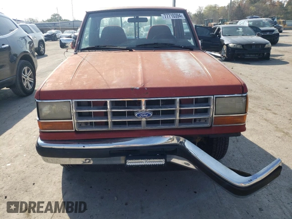1989 Ford Ranger Splash with VIN 1FTCR10A2KUB58322, listed as a Copart auction lot 77710394 with 890,534 mi miles and Salvage Title. Bid and sale history available at DreamBid. Image 5.