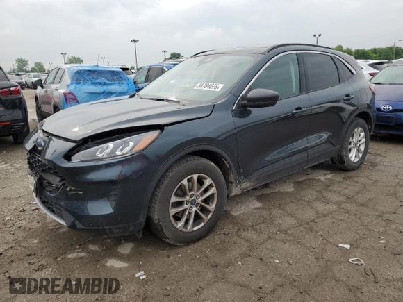 2022 Ford Escape SE with VIN 1FMCU9G62NUA80722, listed as a Copart auction lot 58784075 with 57,867 mi miles and Salvage title. Bid and sale history available at DreamBid. Image 1.