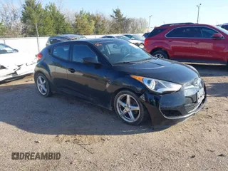 2017 Hyundai Veloster with VIN KMHTC6AD1HU321800, listed as a IAAI auction lot 41757937 with 112,107 mi miles. Bid and sale history available at carsss.com. Image 1.